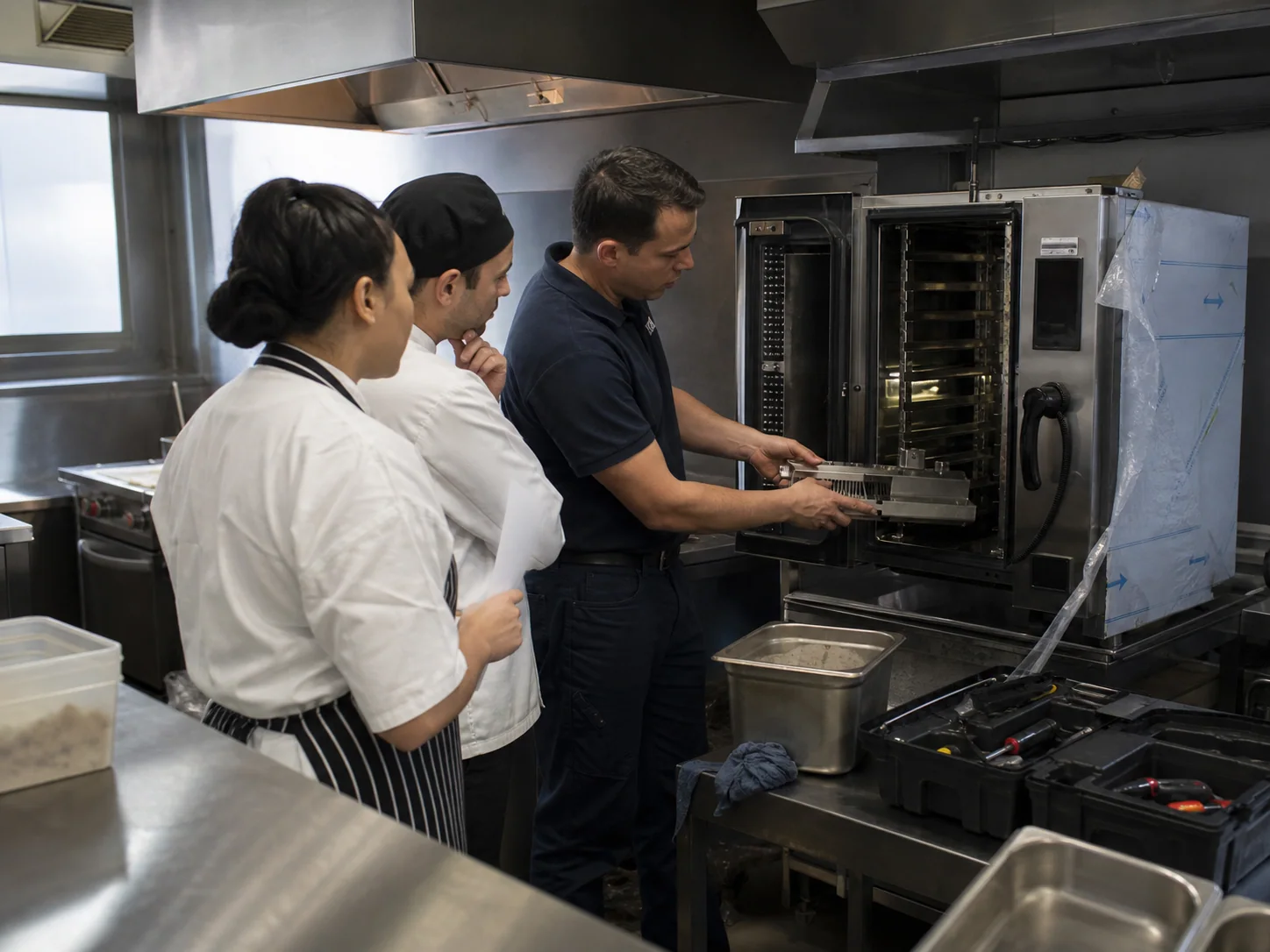 Technical handover for commercial kitchen equipment