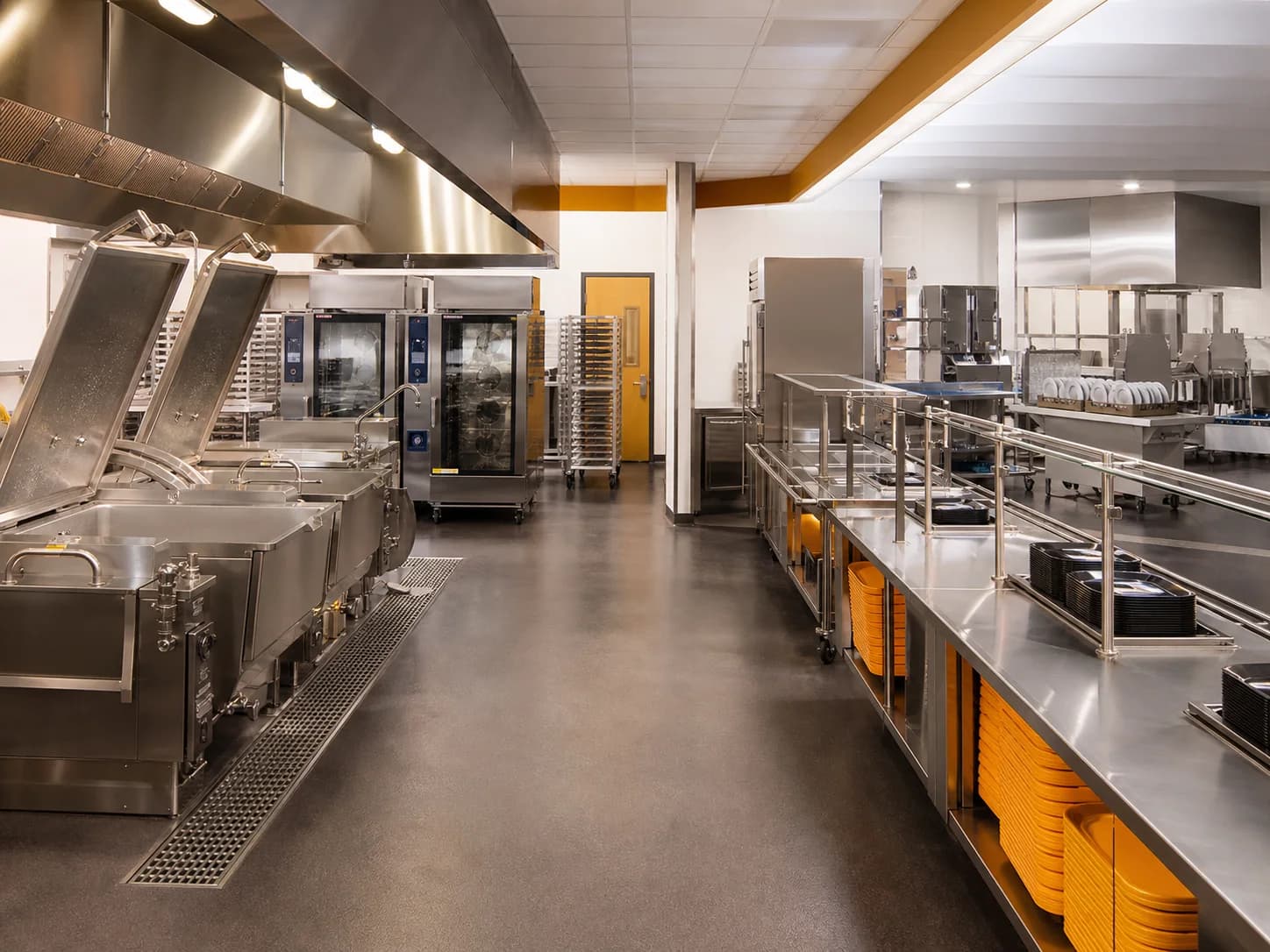 School Meal Production Center reference commercial kitchen project