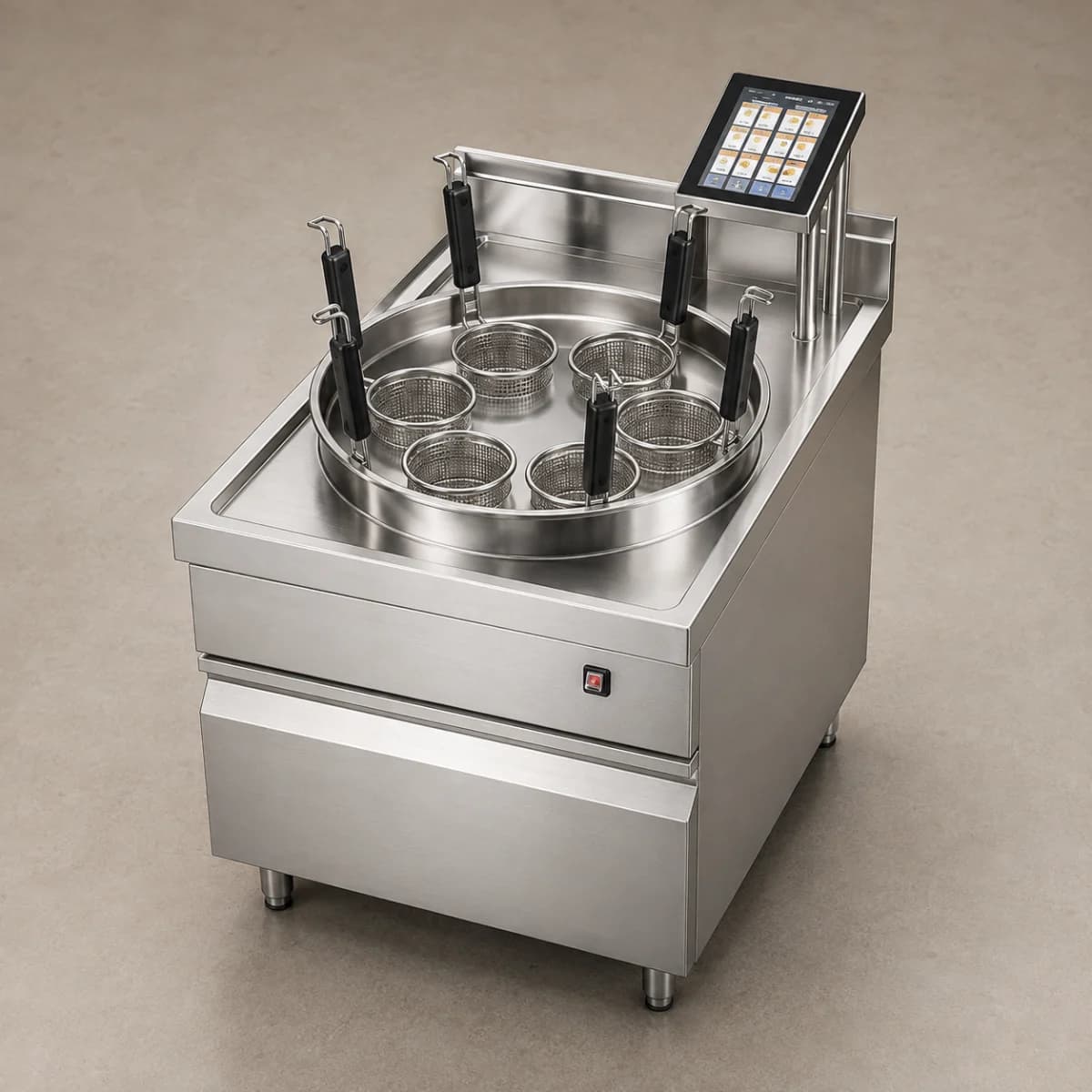 Digital-Control Six-Basket Noodle Cooker commercial kitchen equipment